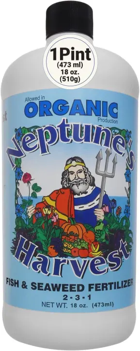 Neptune's Harvest Fish & Seaweed Liquid Fertilizer (2-3-1) — 18 oz Pint